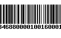 Código de Barras 232846880000100160001606