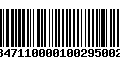 Código de Barras 232847110000100295002957