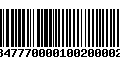 Código de Barras 232847770000100200002009