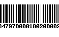 Código de Barras 232847970000100200002003