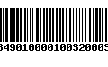 Código de Barras 232849010000100320003202