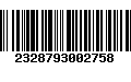 Código de Barras 2328793002758