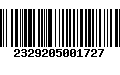 Código de Barras 2329205001727