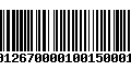 Código de Barras 233012670000100150001505