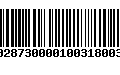 Código de Barras 233028730000100318003183