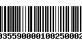 Código de Barras 233035590000100250002503