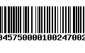 Código de Barras 233045750000100247002474