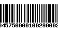 Código de Barras 233045750000100290002902