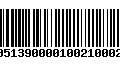 Código de Barras 233051390000100210002103