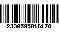 Código de Barras 2330595016178