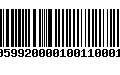 Código de Barras 233059920000100110001108