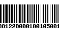 Código de Barras 233081220000100105001052