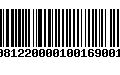 Código de Barras 233081220000100169001692