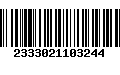 Código de Barras 2333021103244