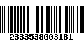 Código de Barras 2333538003181