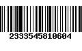 Código de Barras 2333545810604