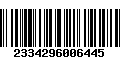 Código de Barras 2334296006445