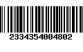 Código de Barras 2334354004802