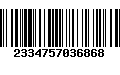 Código de Barras 2334757036868