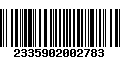 Código de Barras 2335902002783