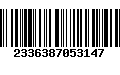 Código de Barras 2336387053147