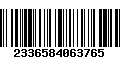 Código de Barras 2336584063765