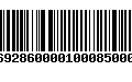 Código de Barras 233692860000100085000852