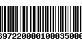 Código de Barras 233697220000100035000359