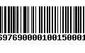 Código de Barras 233697690000100150001508