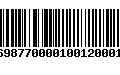 Código de Barras 233698770000100120001208