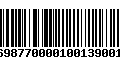 Código de Barras 233698770000100139001398