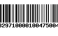 Código de Barras 233829710000100475004750