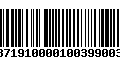 Código de Barras 233871910000100399003997