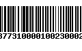 Código de Barras 233877310000100230002303