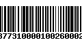 Código de Barras 233877310000100260002601