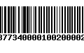 Código de Barras 233877340000100200002002