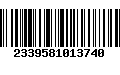 Código de Barras 2339581013740