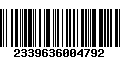 Código de Barras 2339636004792