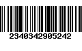 Código de Barras 2340342905242