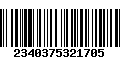 Código de Barras 2340375321705