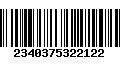 Código de Barras 2340375322122