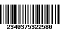 Código de Barras 2340375322580