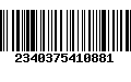 Código de Barras 2340375410881