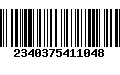 Código de Barras 2340375411048