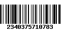 Código de Barras 2340375710783