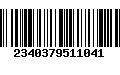 Código de Barras 2340379511041