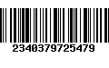 Código de Barras 2340379725479