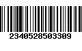 Código de Barras 2340528503309