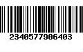 Código de Barras 2340577906403