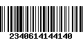 Código de Barras 2340614144140